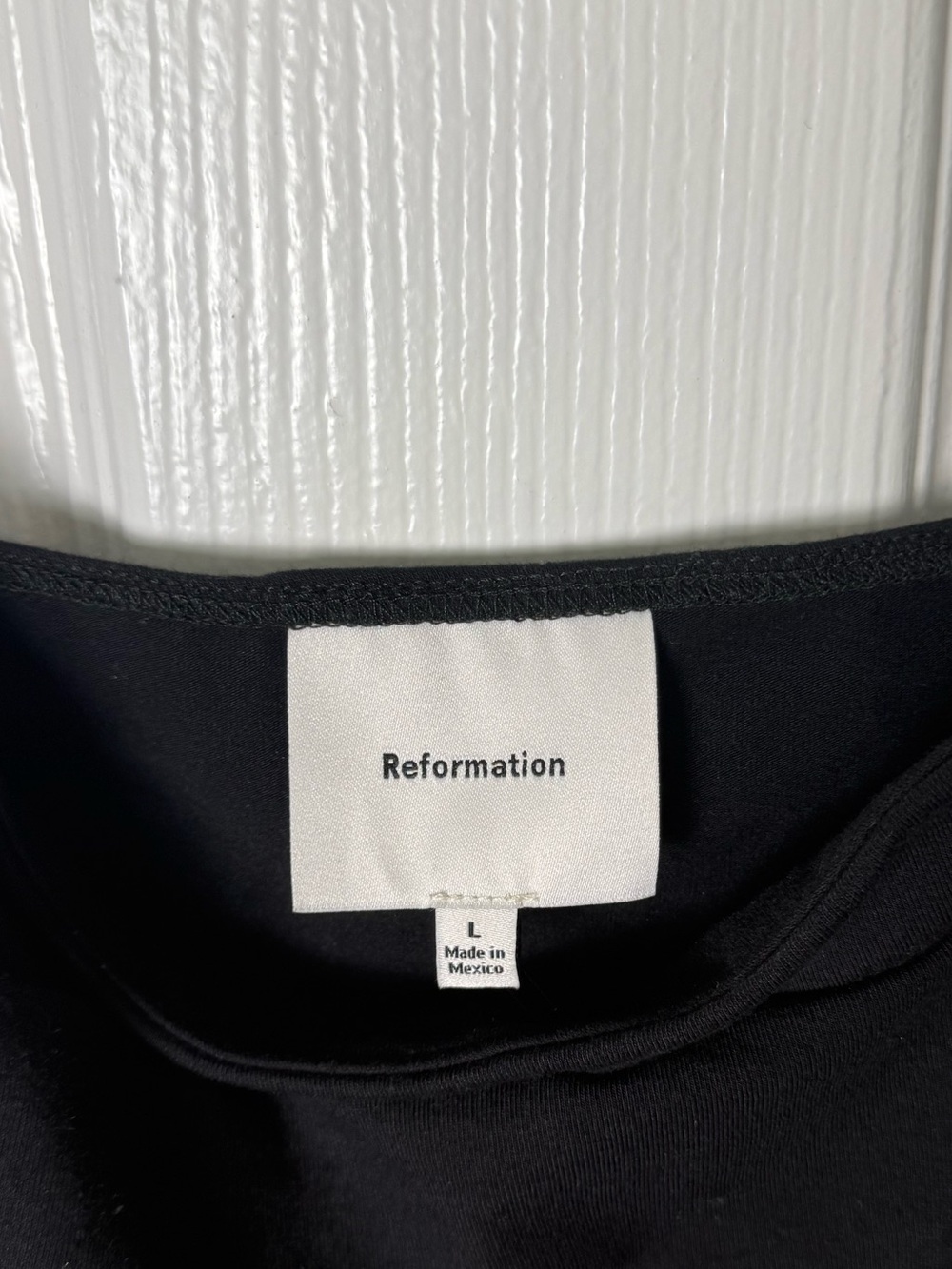 Reformation Trish Knit Top in Black L - Picture 4 of 4